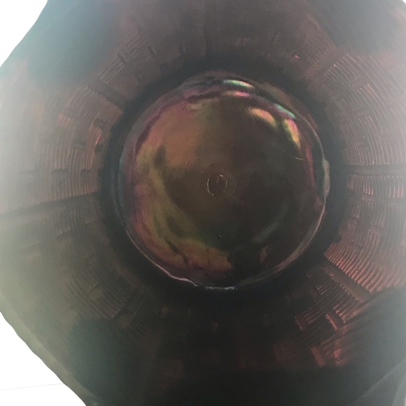 Vintage Northwood Carnival Glass Footed Basket Amethyst - Picture 11 of 11